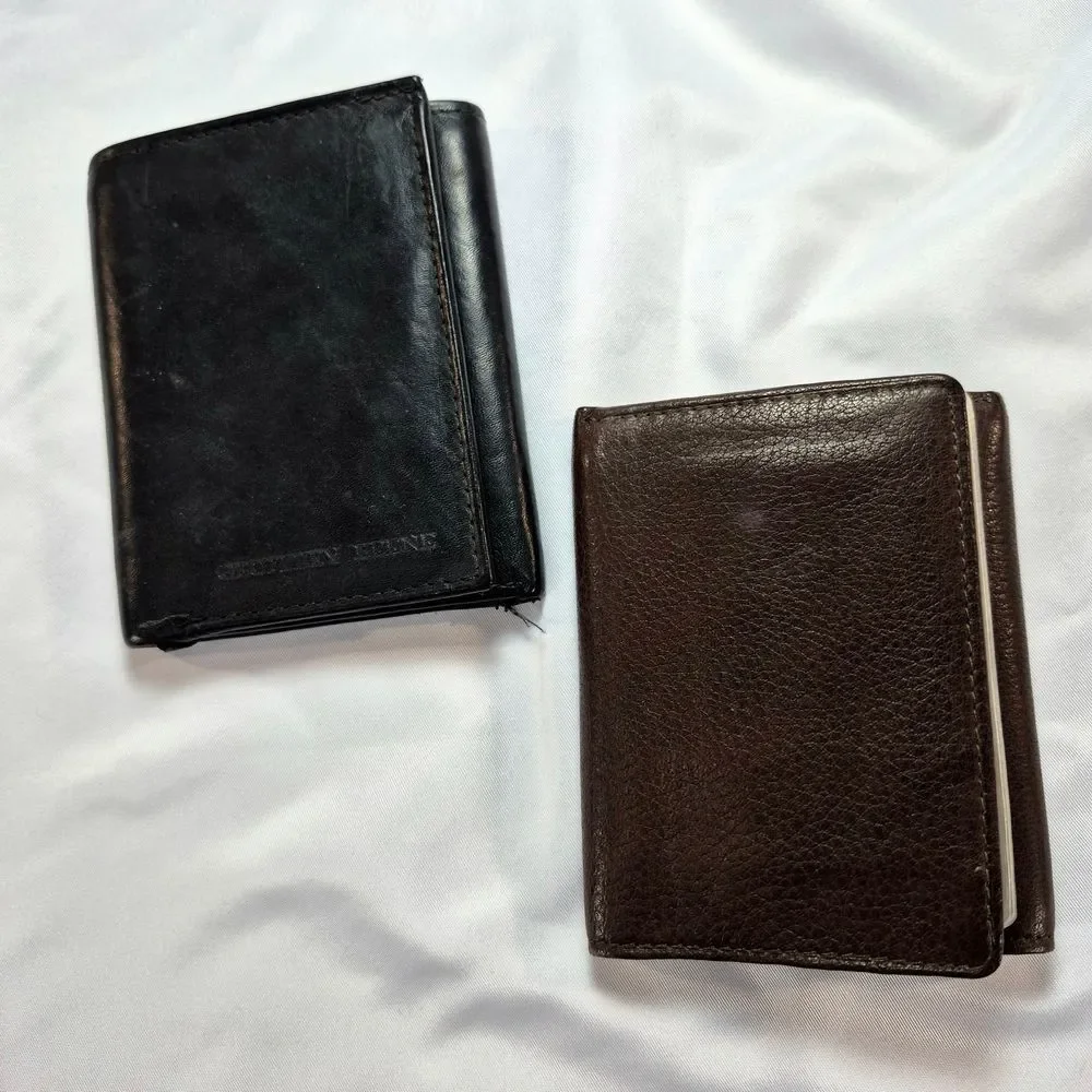 BUNDLE Geoffrey Beene Men's Genuine Leather RFID Wallet Bundle +1 UNBRANDED